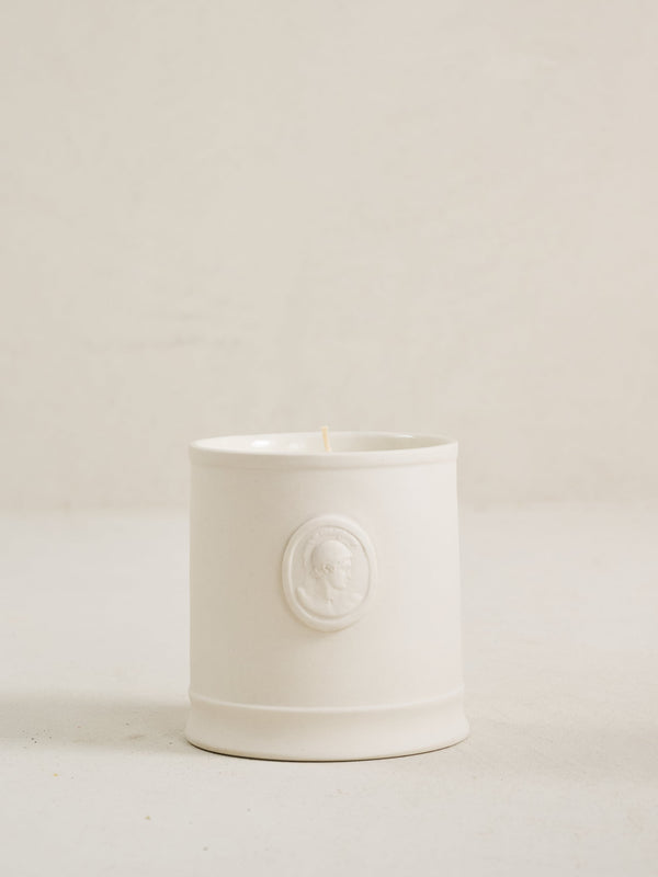 Ivory Cameo Candle