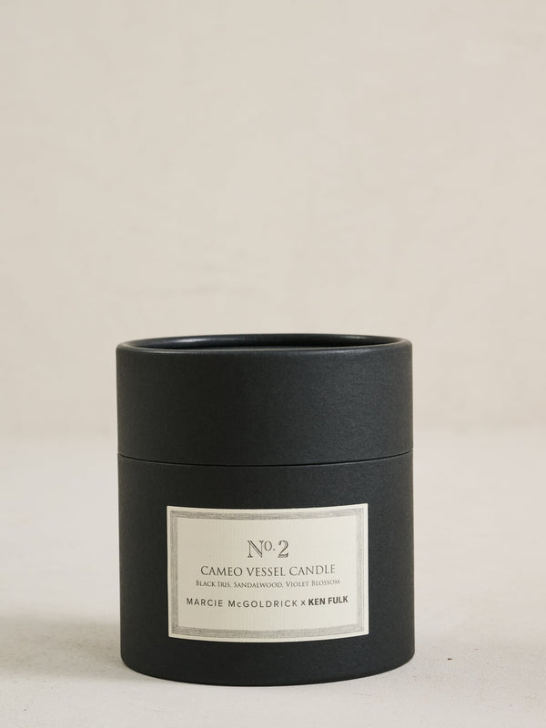 Black Cameo Candle