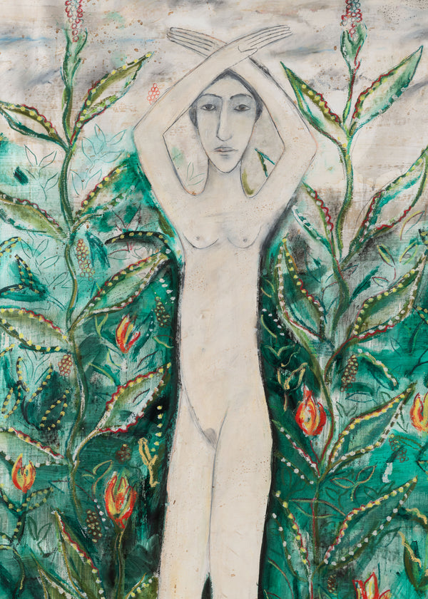 Woman in Garden with Hands Crossed
1998 ,Michael Carey, (1948-2017)