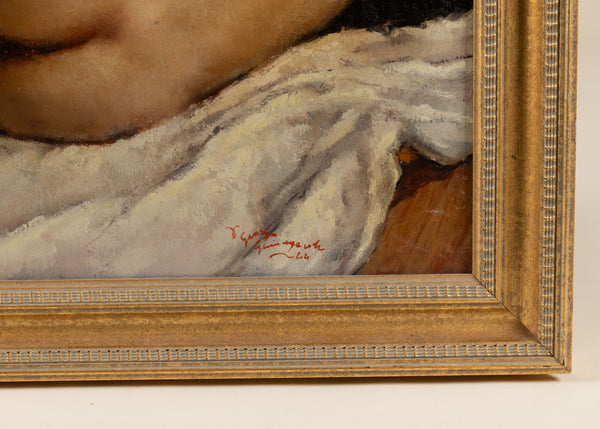 Reclining Nude by Georges Pierre Guinegault (1893 – 1952)