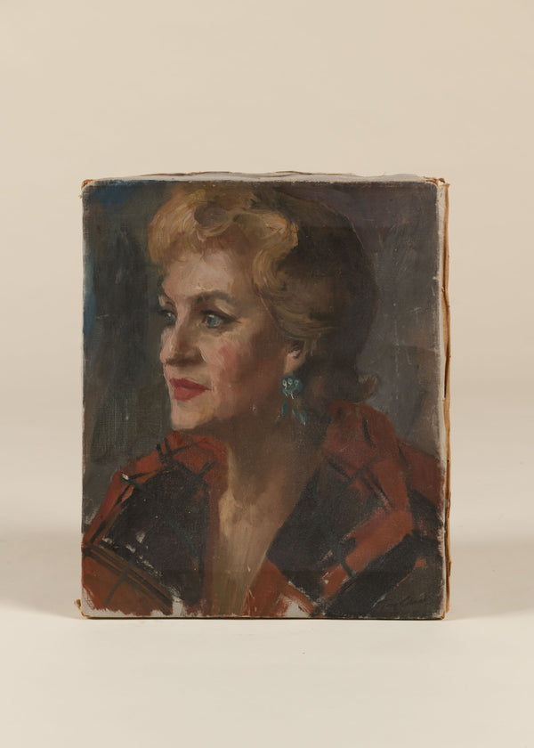 Vintage Woman - Oil on Canvas Portrait