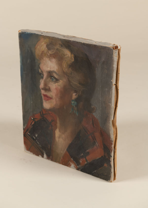 Vintage Woman - Oil on Canvas Portrait