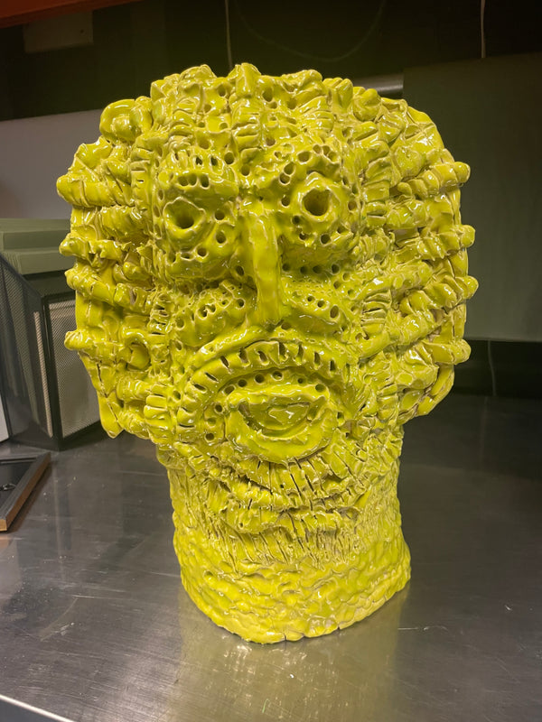 Lime Face Vessel - Cam Caldwell