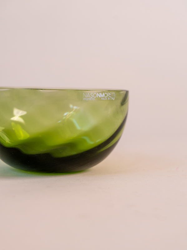 Idra Murano Glass Bowls,Mixed Set of 6- Soraya Green