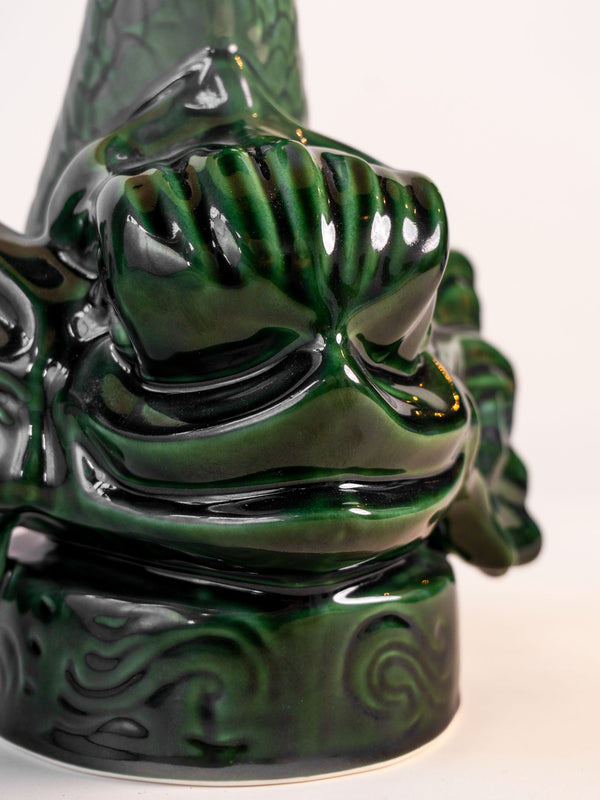 Emerald Green Dolphin Table Lamp