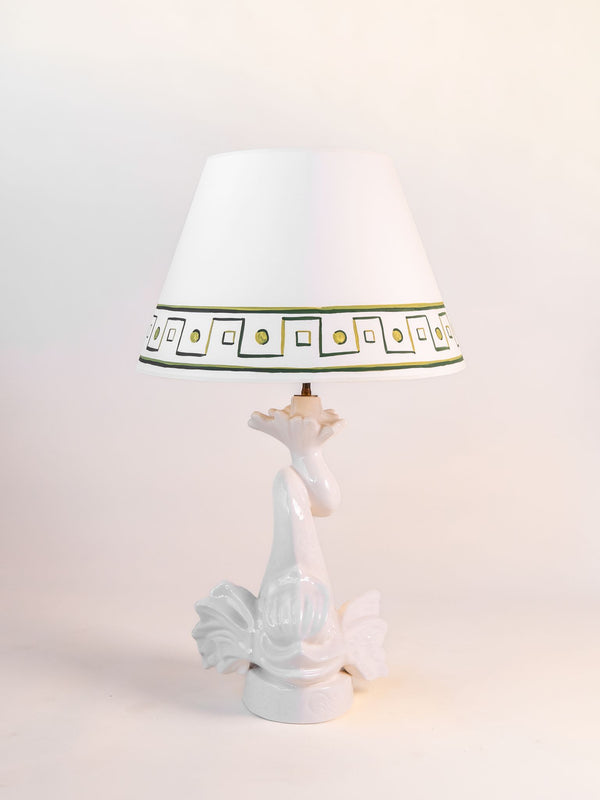 Cream Dolphin Table Lamp