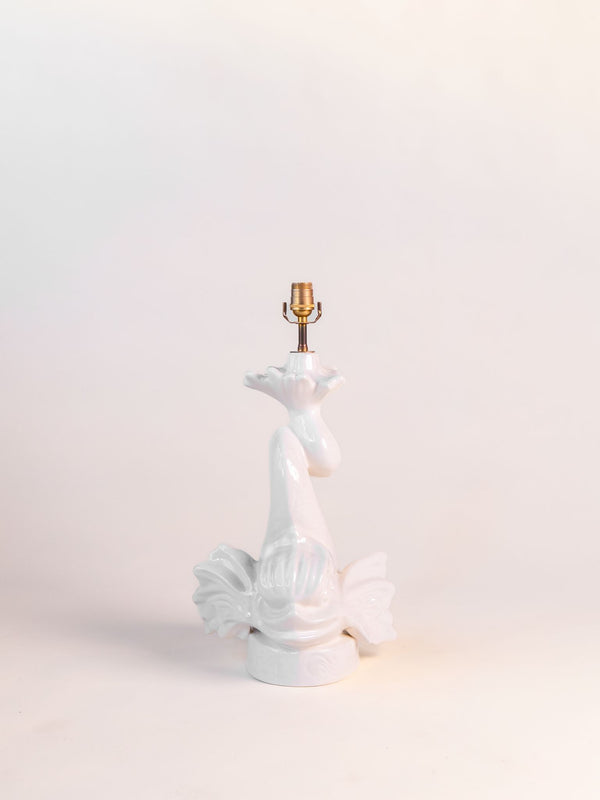Cream Dolphin Table Lamp