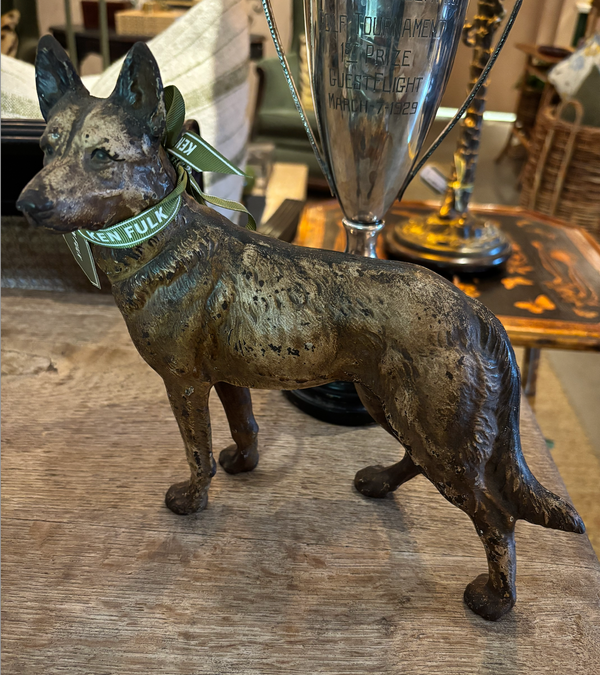 Cast iron German Shepard Doorstop