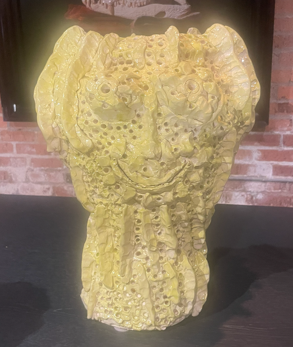 Yellow Face Vessel - Cam Caldwell
