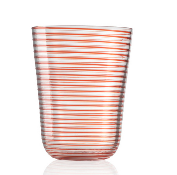 Red Twist Murano Highball