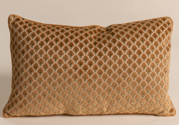 Scalamandré Gold Velvet Jacquard Pillow