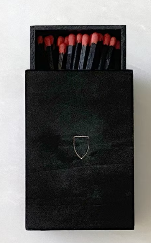 Wooden Matchboxes - Black Lacquer