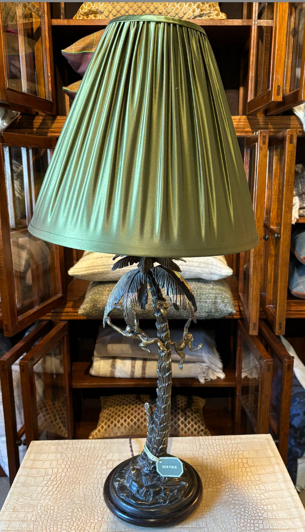 Palm Tree with Monkeys Lamp