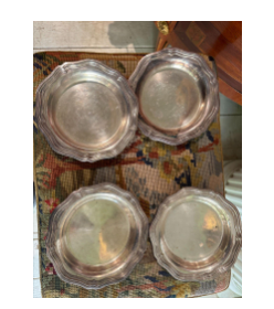 Silver Wine Coasters