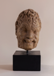 Satyr Bacchus Bust on Stand
