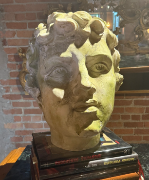 Cast Resin Head Scuplture
