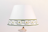 Table Lamp Shade Egg & Dart Pattern #2