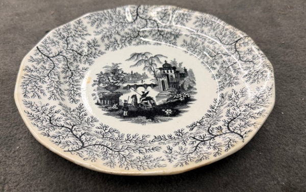 Vintage Spanish Transferware  Salad Plates