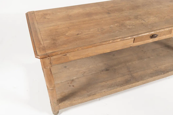 19th Century French Oak Drapers Table