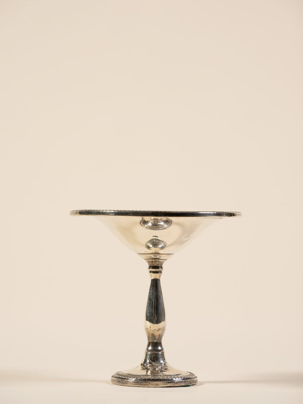 Sterling Silver Weighted Pedestal Compote Dish With Stand