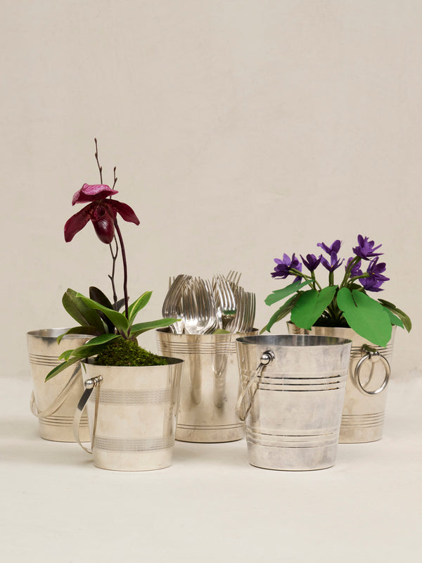 Vintage French Hotel Silver Petite Ice Bucket