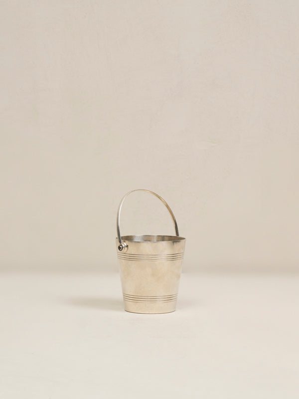Vintage French Hotel Silver Petite Ice Bucket