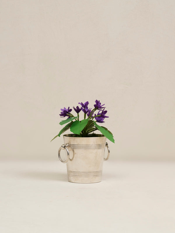 Vintage French Hotel Silver Petite Ice Bucket