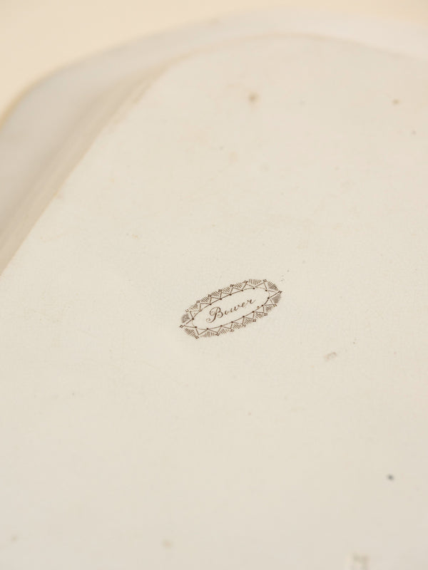 Wedgwood Brown Transferware Staffordshire Platter, Bower 1878