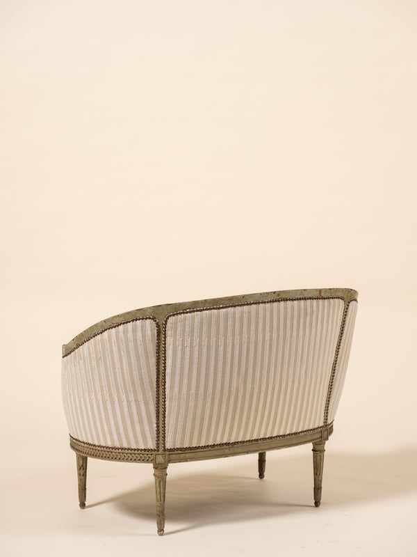 Upholstered Loveseat in Pierre Frey x Ken Fulk, Luxurious Velvet Lines