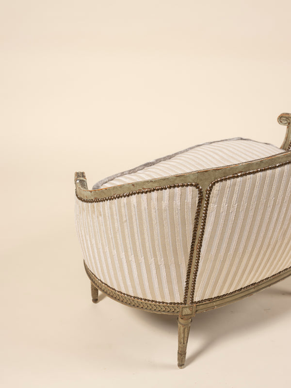 Upholstered Loveseat in Pierre Frey x Ken Fulk, Luxurious Velvet Lines