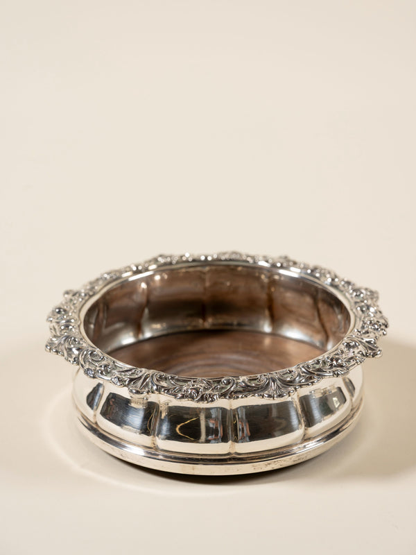 Vintage Silver Plate Wine Coasters