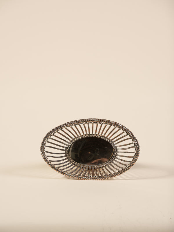 Vintage Silver-Plated Wire Fruit Bowl
