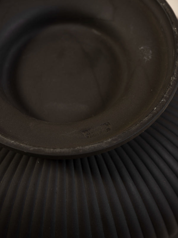 Wedgwood Black Basalt Rams Head Footed Bowl