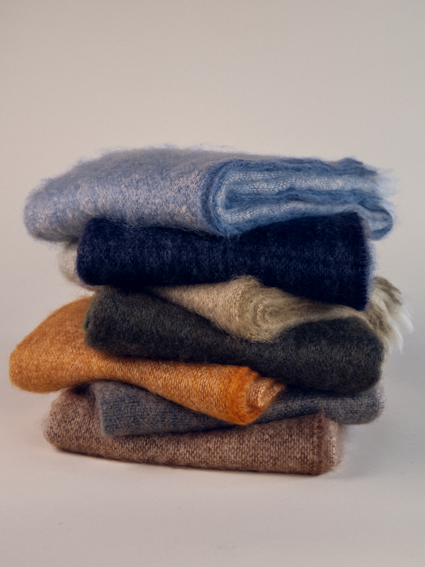 Striped Mohair Throws