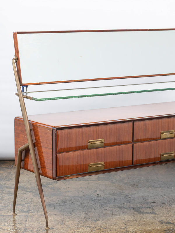 Mid-Century Italian Rosewood Credenza