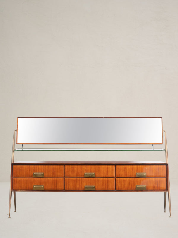 Mid-Century Italian Rosewood Credenza