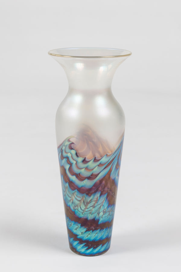 Lundberg Studio Opalescent Glass Vase