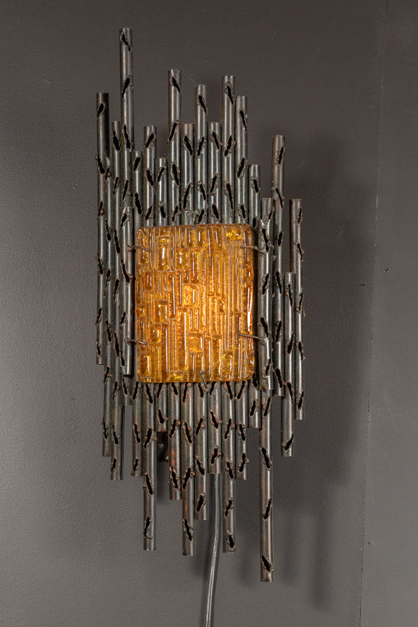 Pair of 20th Century Brutalist Sconces