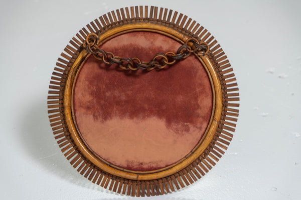 Mid-Century Modern Bamboo, Cane and Rattan Mirror