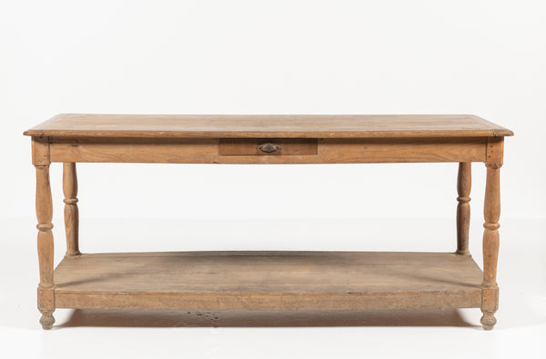 19th Century French Oak Drapers Table