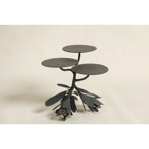 Three Tiered Iron Table, Stephanie Odegard, Botanical Tables Collection, 2013