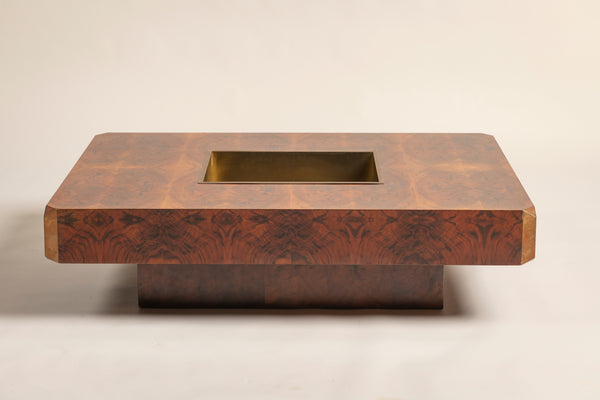 Midcentury Walnut Burl Cocktail table