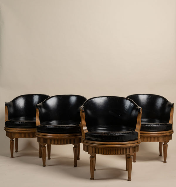 Caneback Swivel Chairs