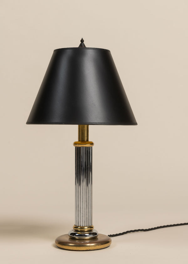 Brass and Chrome Table Lamp