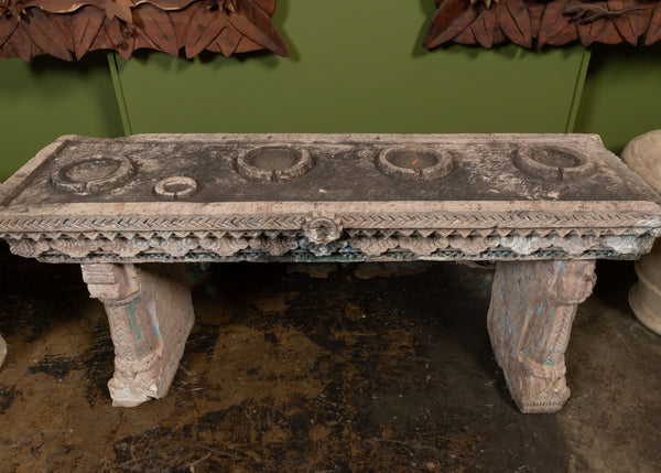 Carved Sandstone Water Stand