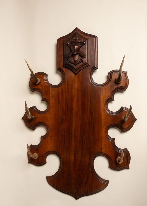 Black Forest  Shield Coat Rack