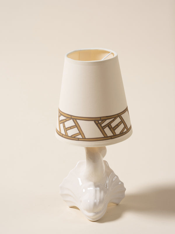 Dolphin Wall Light Base - Ivory