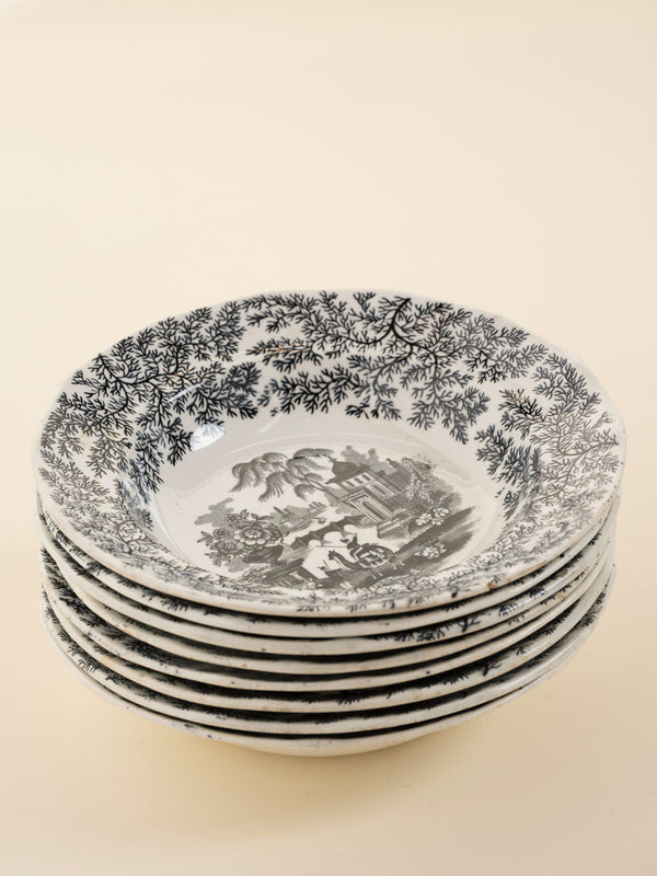 Vintage Spanish Transferware  Salad Plates