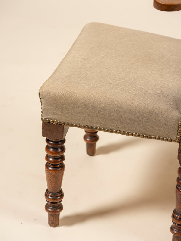 Set of 6 Antique Irish Wood Chairs