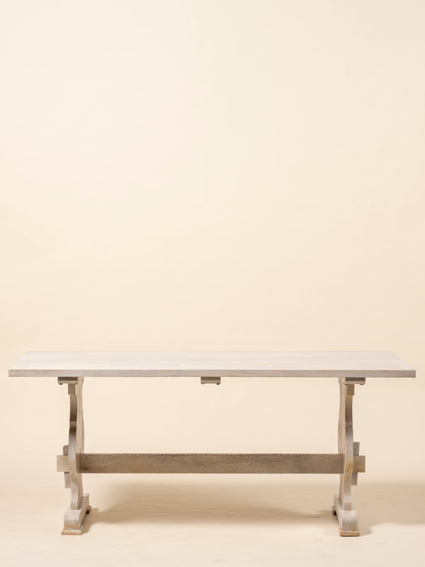 Oak Trestle Dining Table